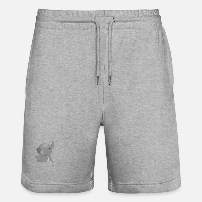 Elephant - Short de jogging bio TRAINER Stanley/Stella unisexe - gris chiné