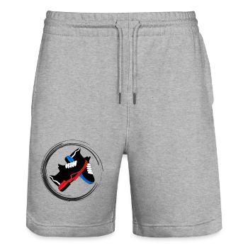 Schuhe - Stanley/Stella Unisex Bio Joggingshorts Trainer  - Grau meliert - Vorne - Nik (191cm) & Marisol (170cm)