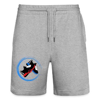 Schuhe - Stanley/Stella Unisex Bio Joggingshorts Trainer  - Grau meliert - Vorne - Nik (191cm) & Marisol (170cm)