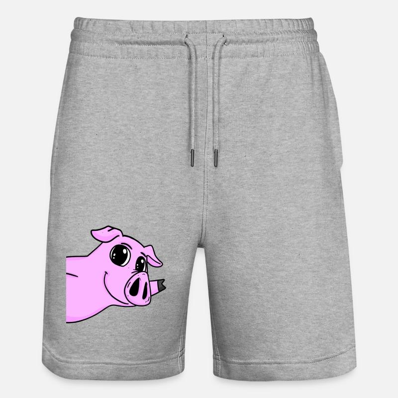 Salutation des cochons - Short de jogging bio TRAINER Stanley/Stella unisexe - gris chiné