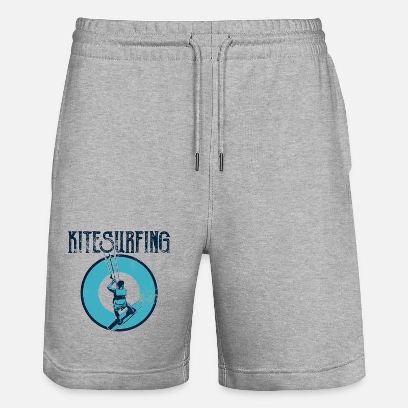 Kitesurfeurs - Short de jogging bio TRAINER Stanley/Stella unisexe - gris chiné