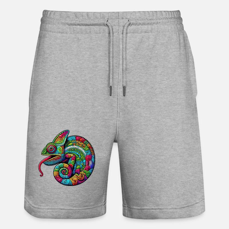 Chamäleon - Stanley/Stella Unisex Bio Joggingshorts Trainer  - Grau meliert
