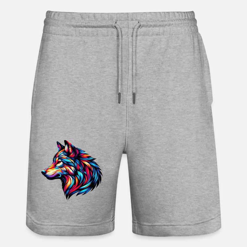 Loup - Short de jogging bio TRAINER Stanley/Stella unisexe - gris chiné