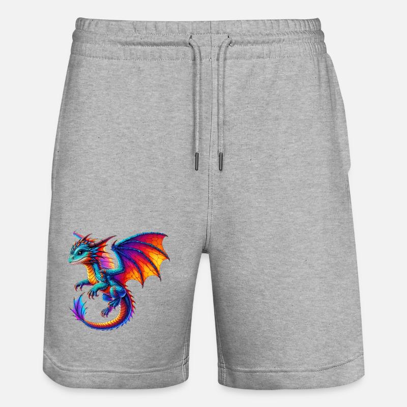 Dragon - Short de jogging bio TRAINER Stanley/Stella unisexe - gris chiné