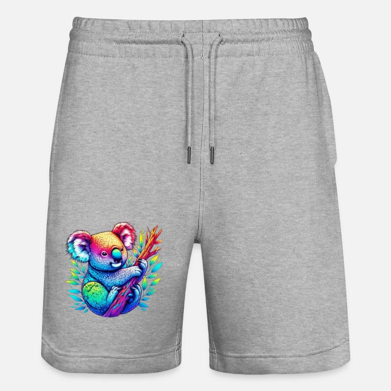 Koala - Short de jogging bio TRAINER Stanley/Stella unisexe - gris chiné