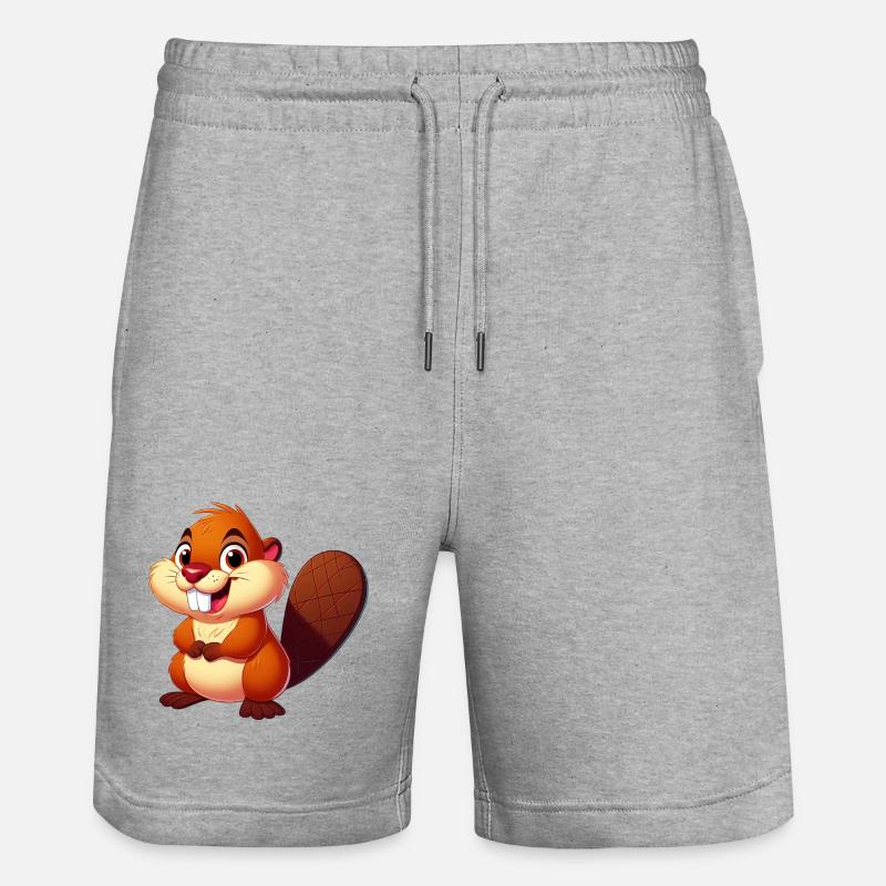 Castor - Short de jogging bio TRAINER Stanley/Stella unisexe - gris chiné