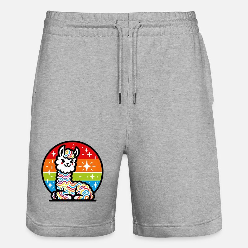 Alpaga - Short de jogging bio TRAINER Stanley/Stella unisexe - gris chiné