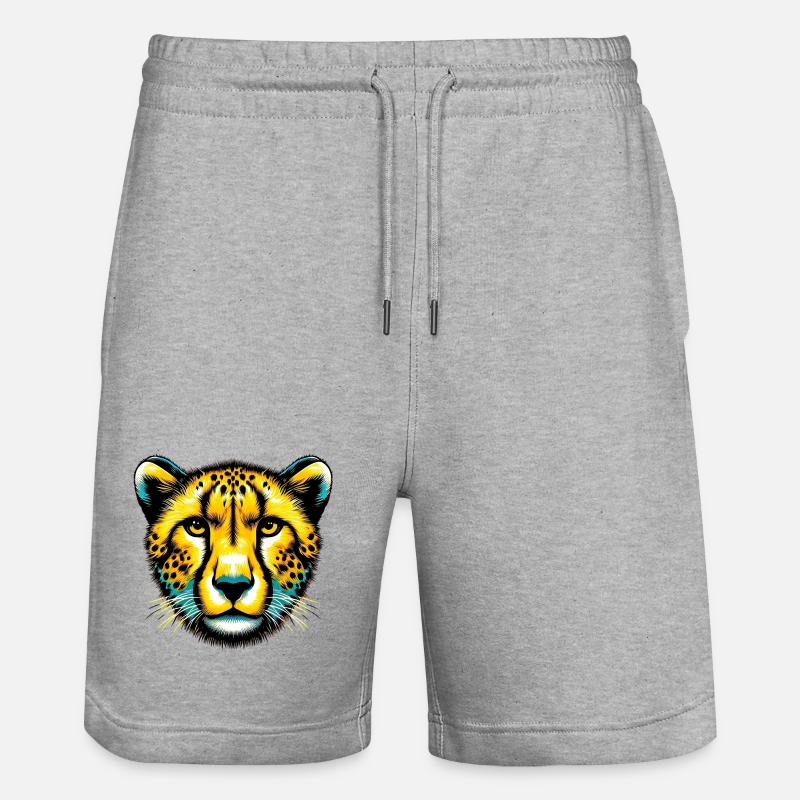 Guépard - Short de jogging bio TRAINER Stanley/Stella unisexe - gris chiné