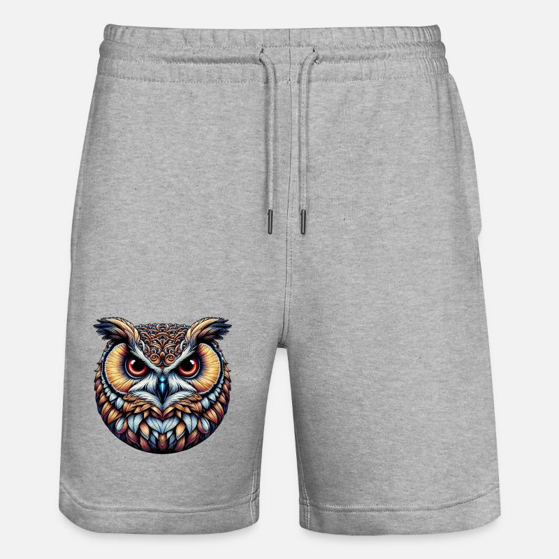 Hibou - Short de jogging bio TRAINER Stanley/Stella unisexe - gris chiné