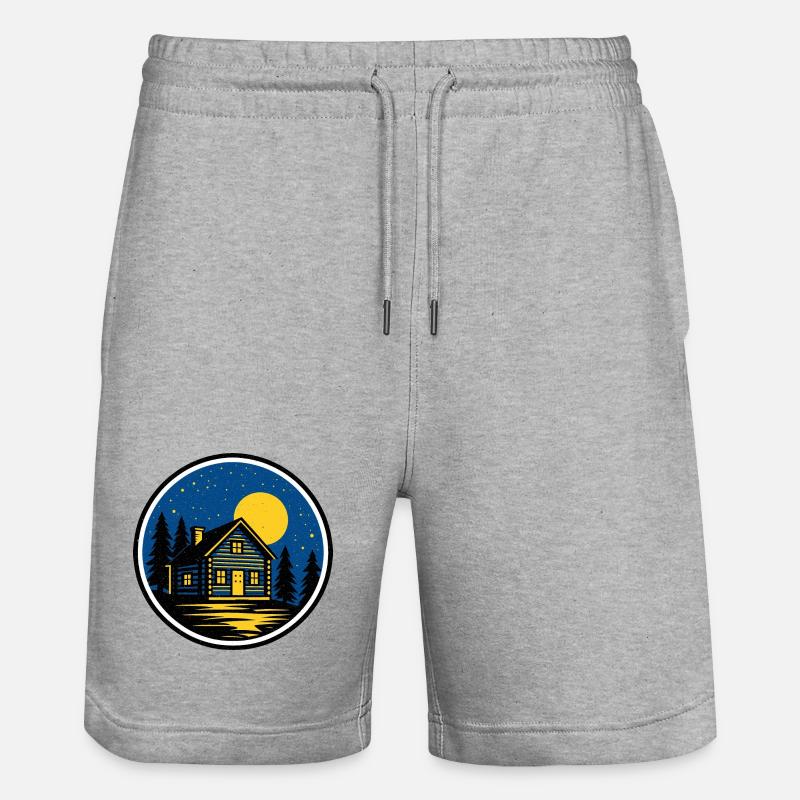 Nuit en cabine 1 - Short de jogging bio TRAINER Stanley/Stella unisexe - gris chiné