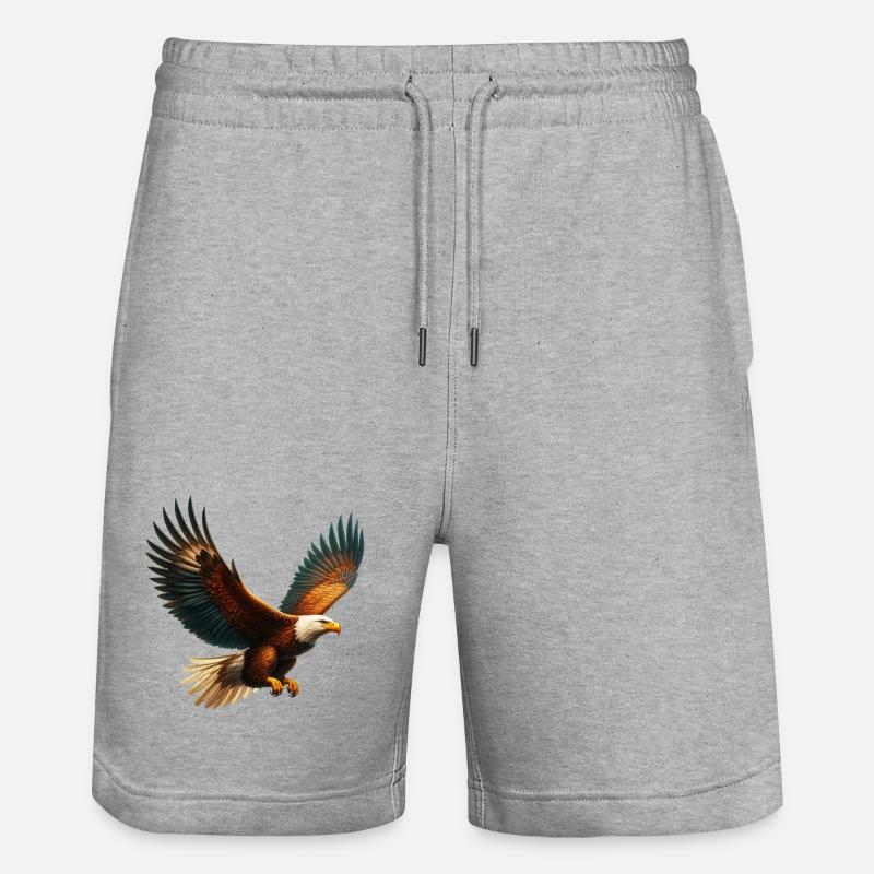 Aigle - Short de jogging bio TRAINER Stanley/Stella unisexe - gris chiné