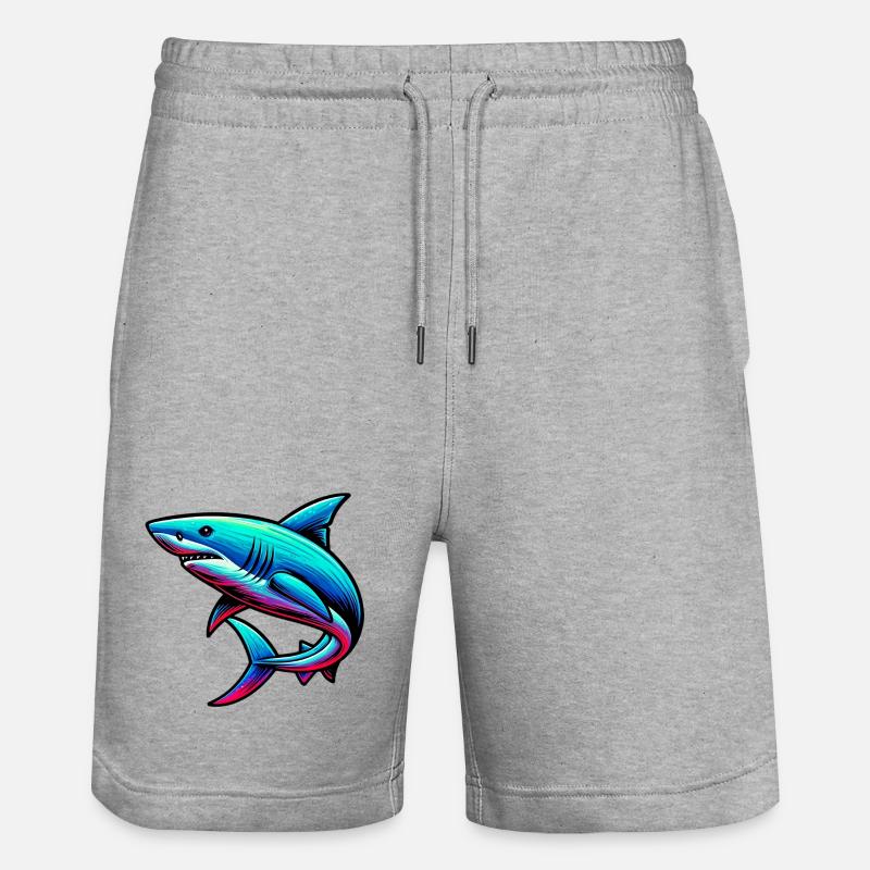 Requin - Short de jogging bio TRAINER Stanley/Stella unisexe - gris chiné