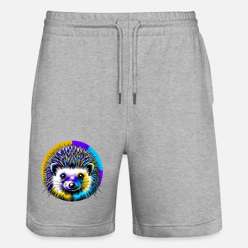 Hérisson - Short de jogging bio TRAINER Stanley/Stella unisexe - gris chiné