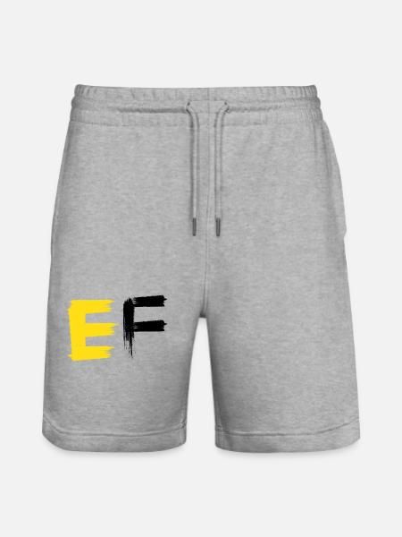 Buntes Traumtier Abstraktes Design - Stanley/Stella Unisex Bio Joggingshorts Trainer - Grau meliert