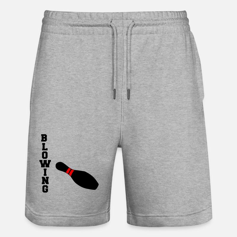 Soufflage - Short de jogging bio TRAINER Stanley/Stella unisexe - gris chiné