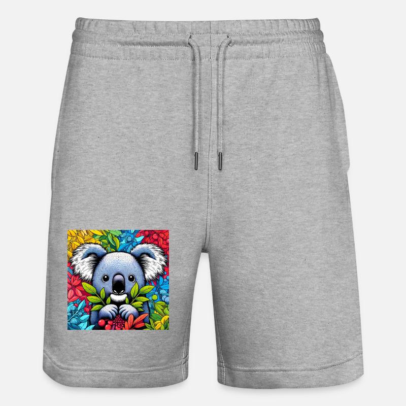 Koala - Short de jogging bio TRAINER Stanley/Stella unisexe - gris chiné