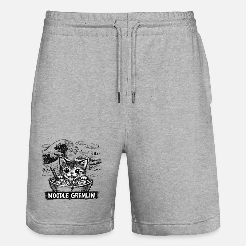 Anime Ramen de chat - Short de jogging bio TRAINER Stanley/Stella unisexe - gris chiné