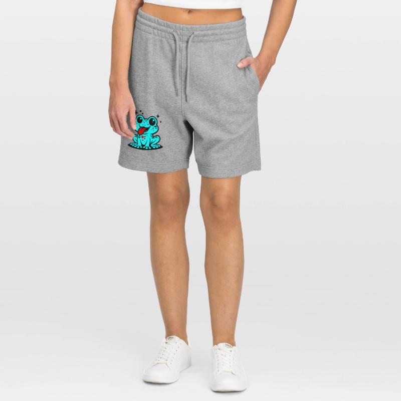 Toad Comic Frog Stanley/Stella Trainer Unisex Organic Jogging Shorts