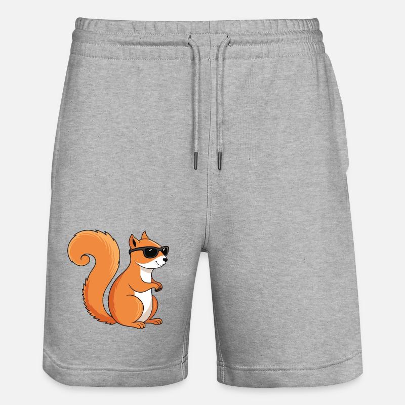 Écureuil chic lunettes de soleil - Short de jogging bio TRAINER Stanley/Stella unisexe - gris chiné