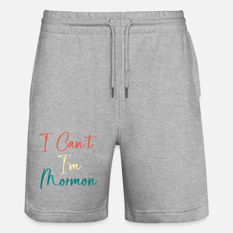 Mormons - Short de jogging bio TRAINER Stanley/Stella unisexe - gris chiné