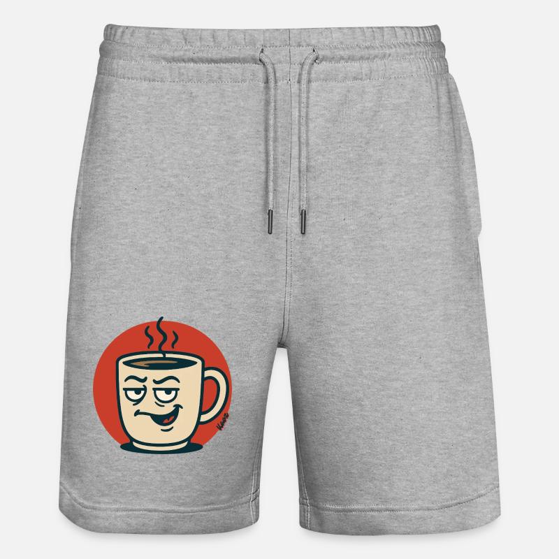 Tasse de café sournoise - Short de jogging bio TRAINER Stanley/Stella unisexe - gris chiné