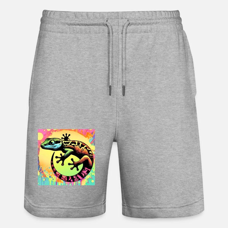 Gecko - Short de jogging bio TRAINER Stanley/Stella unisexe - gris chiné
