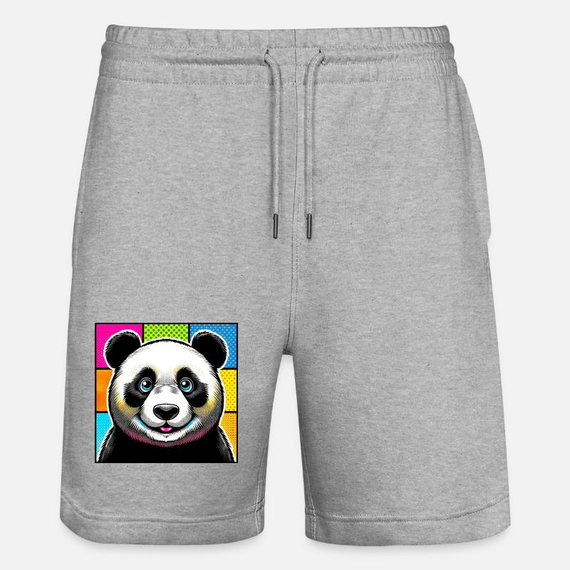 panda - Short de jogging bio TRAINER Stanley/Stella unisexe - gris chiné