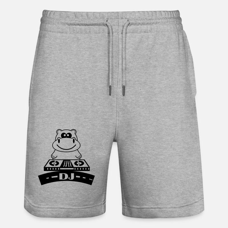 hippo_dj - Stanley/Stella Unisex Bio Joggingshorts Trainer  - Grau meliert
