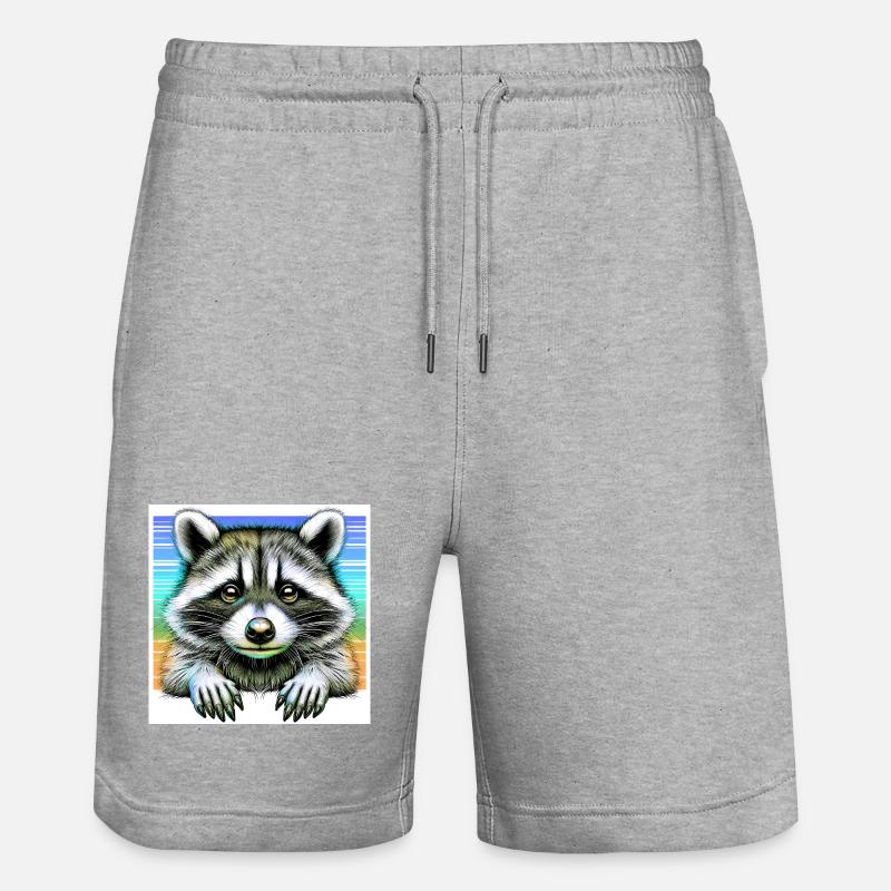 Raton laveur - Short de jogging bio TRAINER Stanley/Stella unisexe - gris chiné