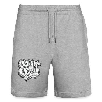 Sylt Graffiti Oldschool Hip Hop - Stanley/Stella Unisex Bio Joggingshorts Trainer  - Grau meliert - Vorne - Nik (191cm) & Marisol (170cm)