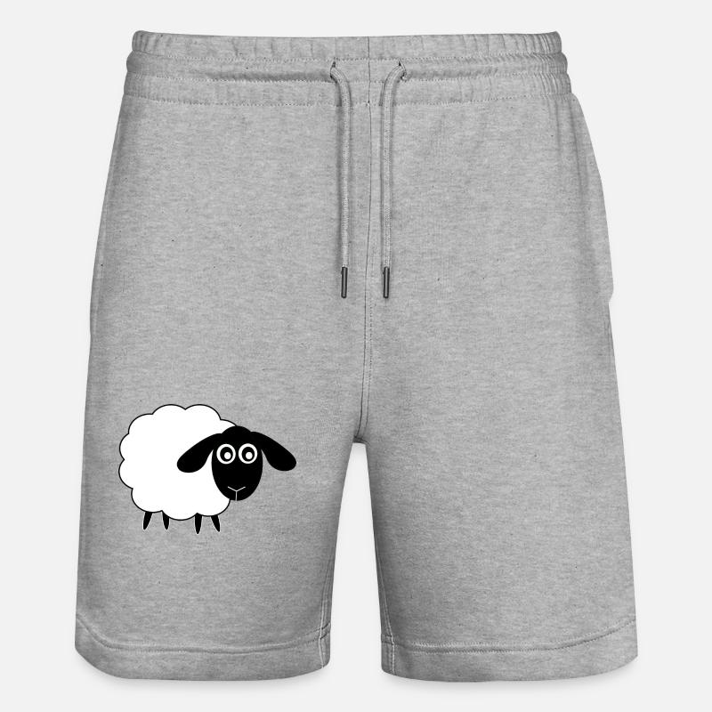 Mouton - Short de jogging bio TRAINER Stanley/Stella unisexe - gris chiné