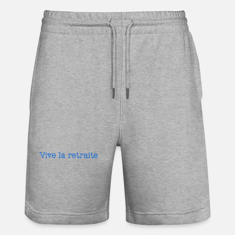 RETRAITE. RETRAITE. RETRAITEE. RETRAITE - Short de jogging bio TRAINER Stanley/Stella unisexe - gris chiné