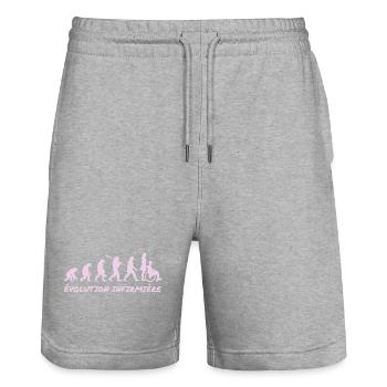 Entwicklung der Pflege - Stanley/Stella Unisex Bio Joggingshorts Trainer  - Grau meliert - Vorne - Nik (191cm) & Marisol (170cm)