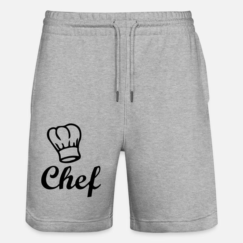 chef - Short de jogging bio TRAINER Stanley/Stella unisexe - gris chiné