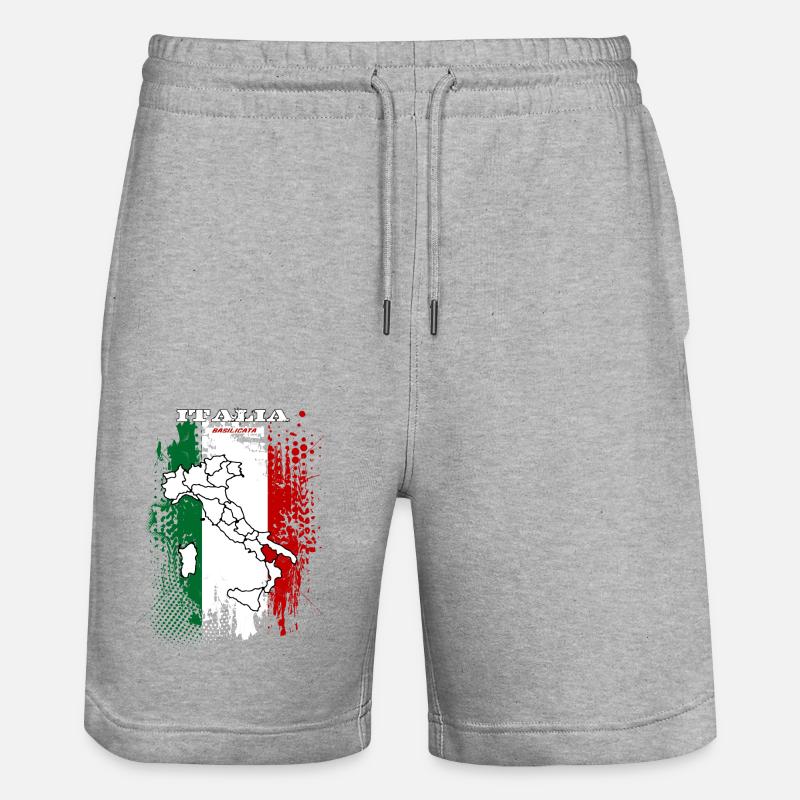 Basilicate - Short de jogging bio TRAINER Stanley/Stella unisexe - gris chiné