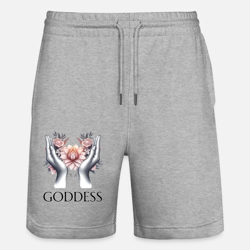 DÉESSE (sous-titre) #036 - Short de jogging bio TRAINER Stanley/Stella unisexe - gris chiné