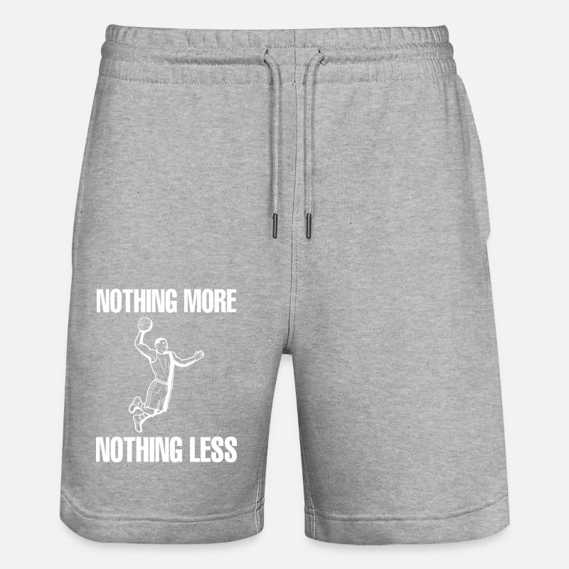 Basket-ball - Short de jogging bio TRAINER Stanley/Stella unisexe - gris chiné