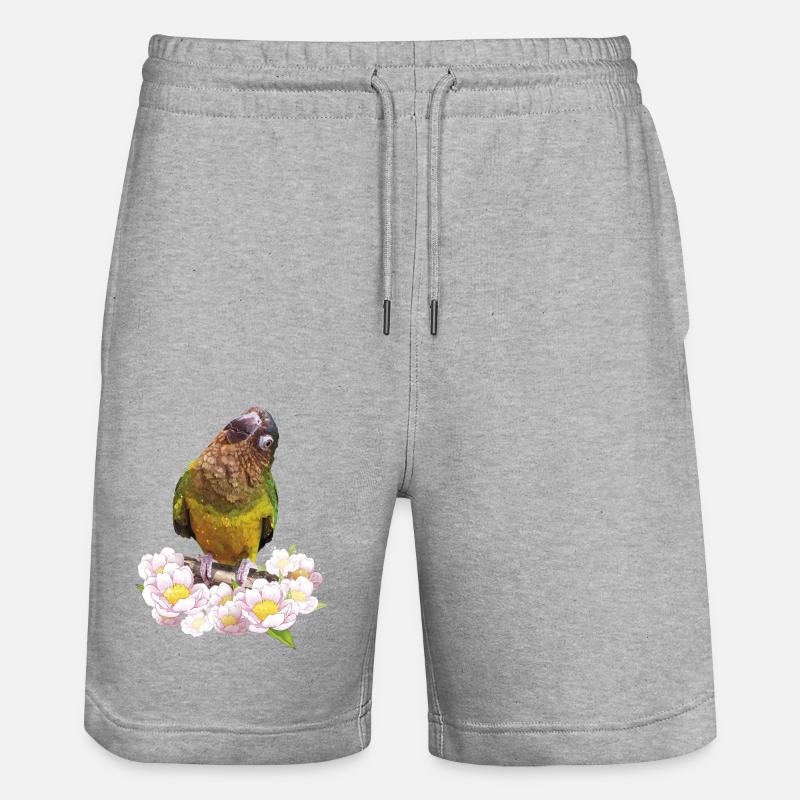 La perruche Dirtyface - Short de jogging bio TRAINER Stanley/Stella unisexe - gris chiné