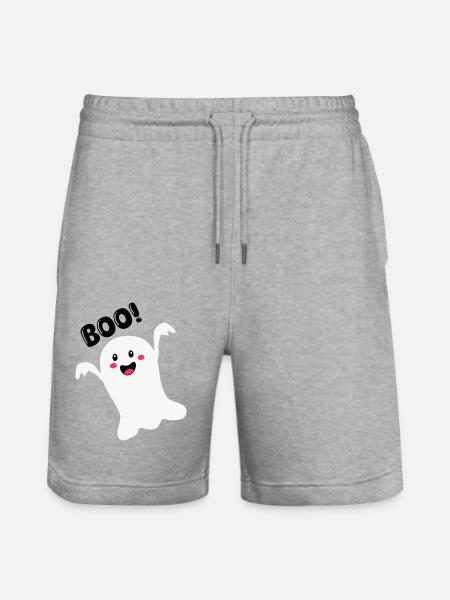geist 01 - Stanley/Stella Unisex Bio Joggingshorts Trainer - Grau meliert