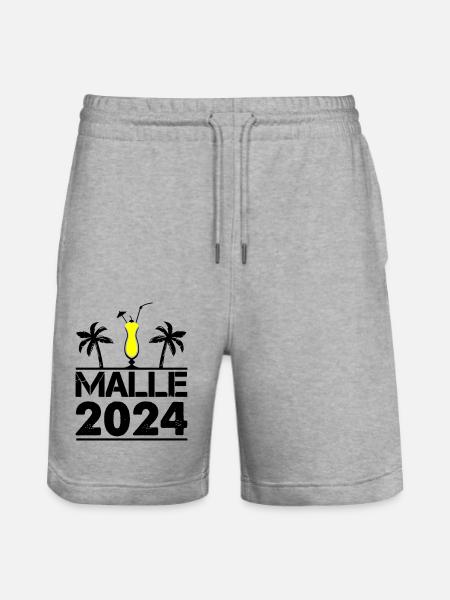 malle 2024 - Stanley/Stella Trainer Unisex Organic Jogging Shorts - heather grey