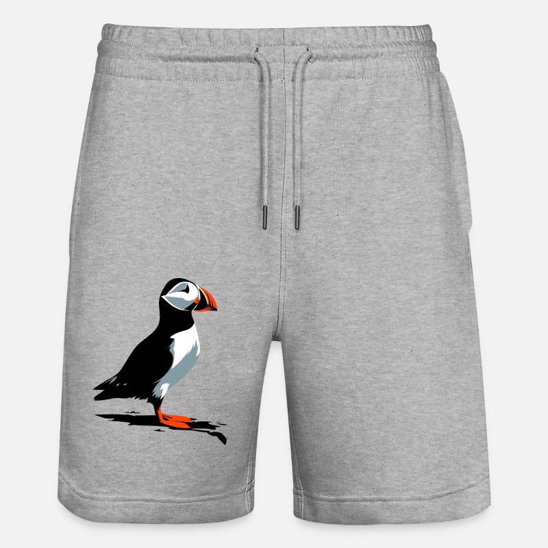 Macareux - Short de jogging bio TRAINER Stanley/Stella unisexe - gris chiné