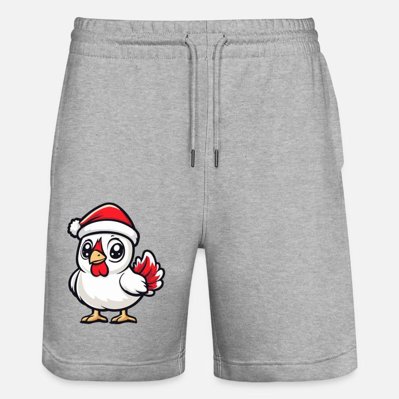 Coq Noël - Short de jogging bio TRAINER Stanley/Stella unisexe - gris chiné