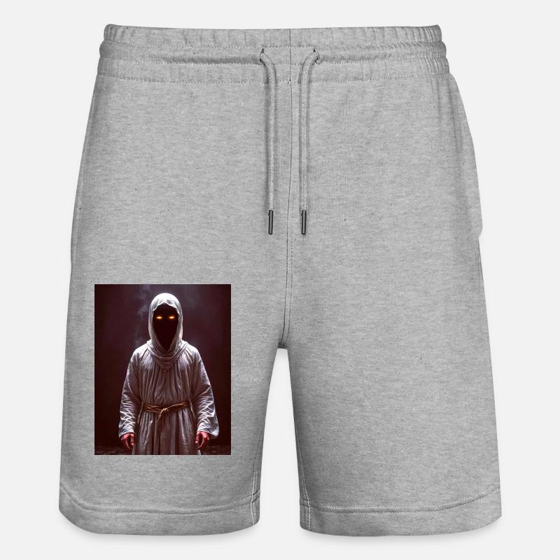 Noppera-bō Geist, der regungslos dasteht, - Stanley/Stella Unisex Bio Joggingshorts Trainer  - Grau meliert