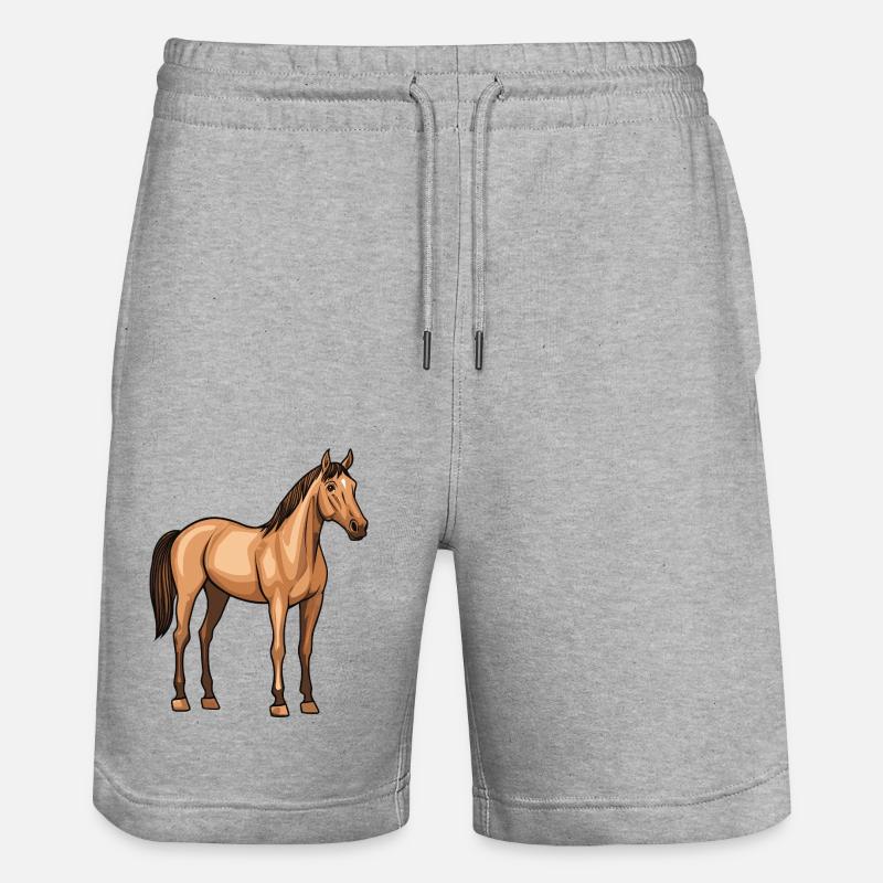 Cheval - Short de jogging bio TRAINER Stanley/Stella unisexe - gris chiné