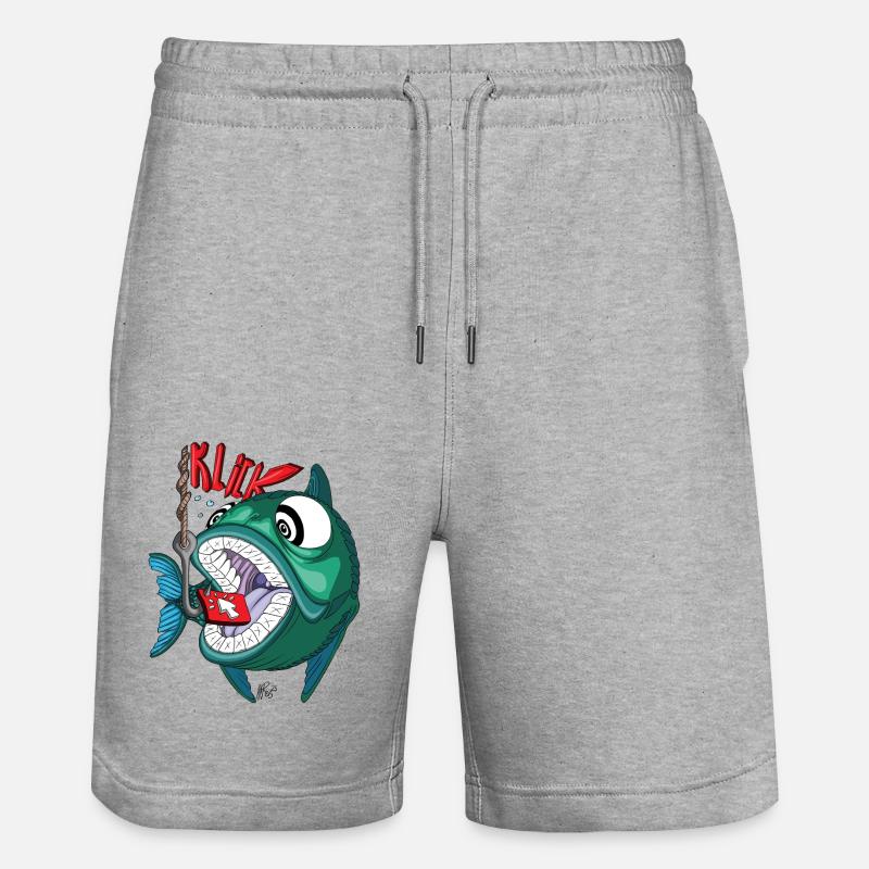 Appât à clics - Short de jogging bio TRAINER Stanley/Stella unisexe - gris chiné