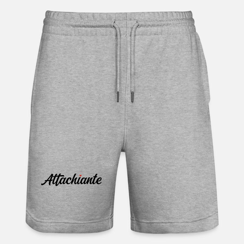 Attachiante - Short de jogging bio TRAINER Stanley/Stella unisexe - gris chiné