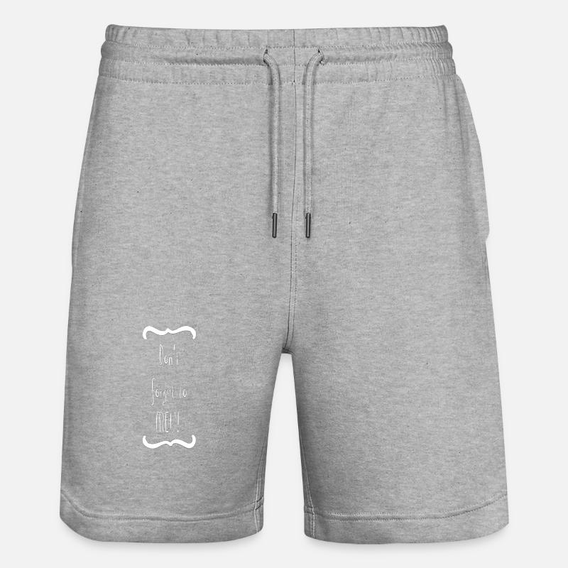 Ne pas oublier de profiter! - Short de jogging bio TRAINER Stanley/Stella unisexe - gris chiné