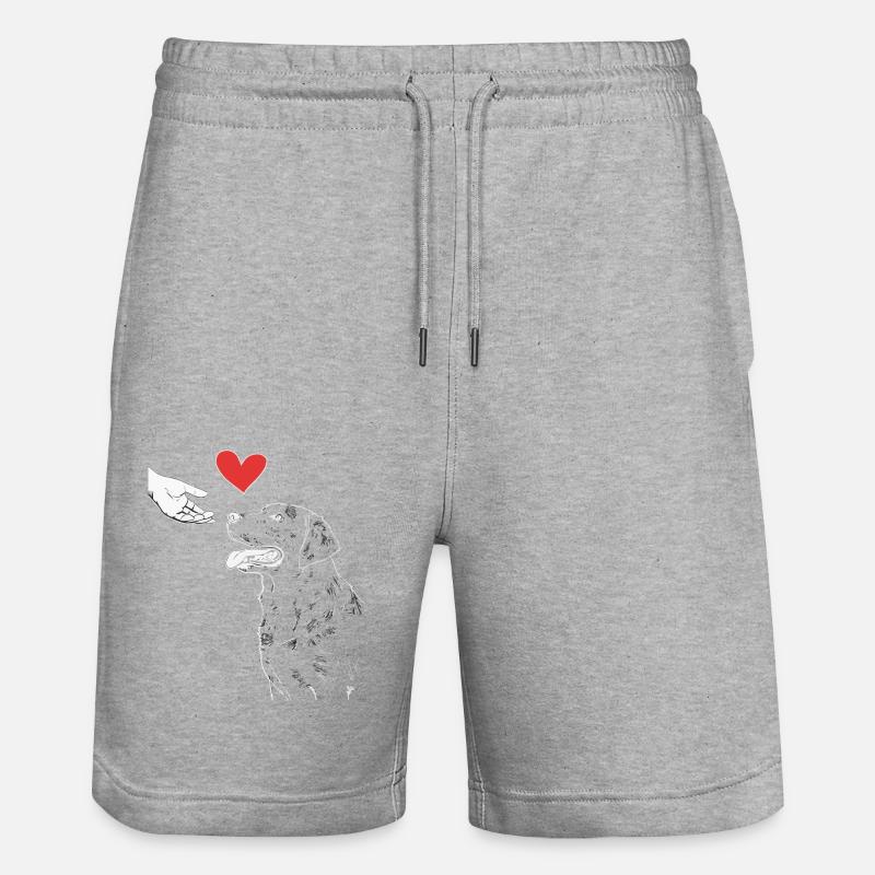 Labrador Chien Chiens - Short de jogging bio TRAINER Stanley/Stella unisexe - gris chiné