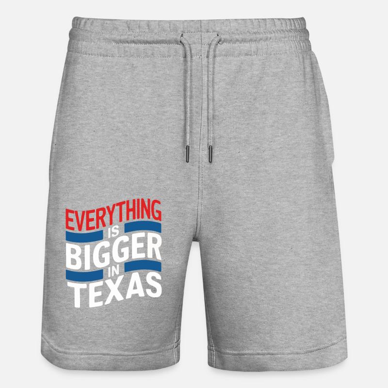 Texas State Texans Texas - Short de jogging bio TRAINER Stanley/Stella unisexe - gris chiné