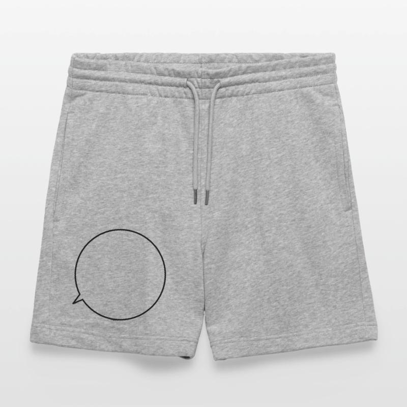 Speech bubble request text customizable Stanley/Stella Trainer Unisex Organic Jogging Shorts